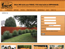 Tablet Screenshot of fencesfororphans.org